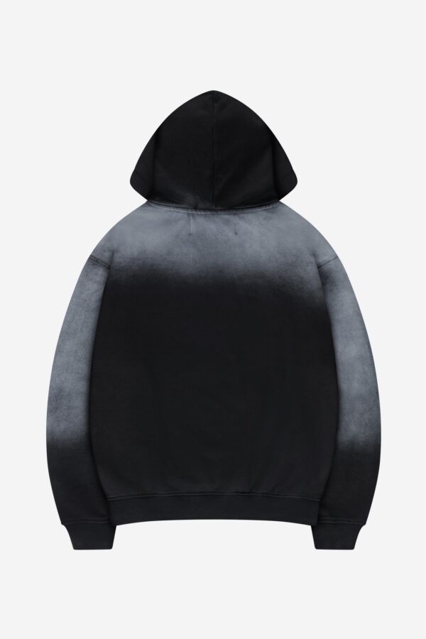 Wamana Black Spray Washed Lost Bond Hoodie – Urban & Stylish - Image 2
