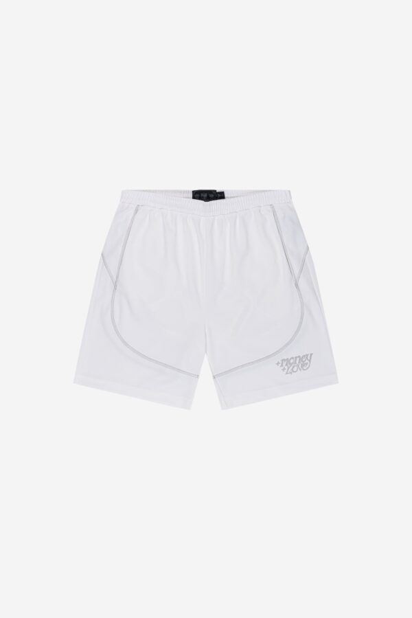 Wamana White Flatlock Shorts – Lightweight & Comfortable