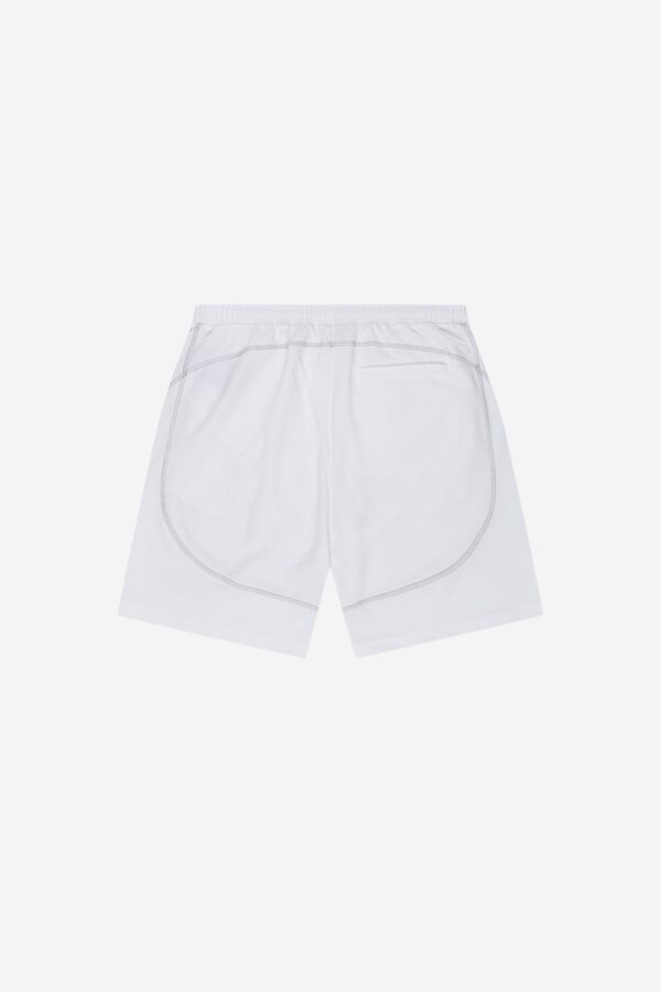 Wamana White Flatlock Shorts – Lightweight & Comfortable - Image 3