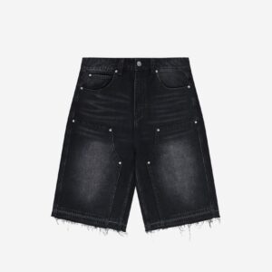 Wamana Black Rhinestone Carpenter Jorts – Stylish & Durable